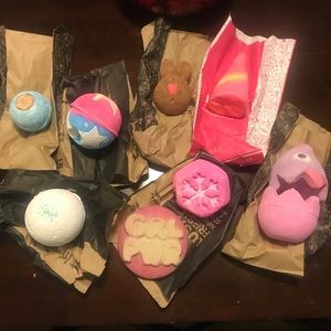 rare brand new lush bath bomb / bubble bar bundle